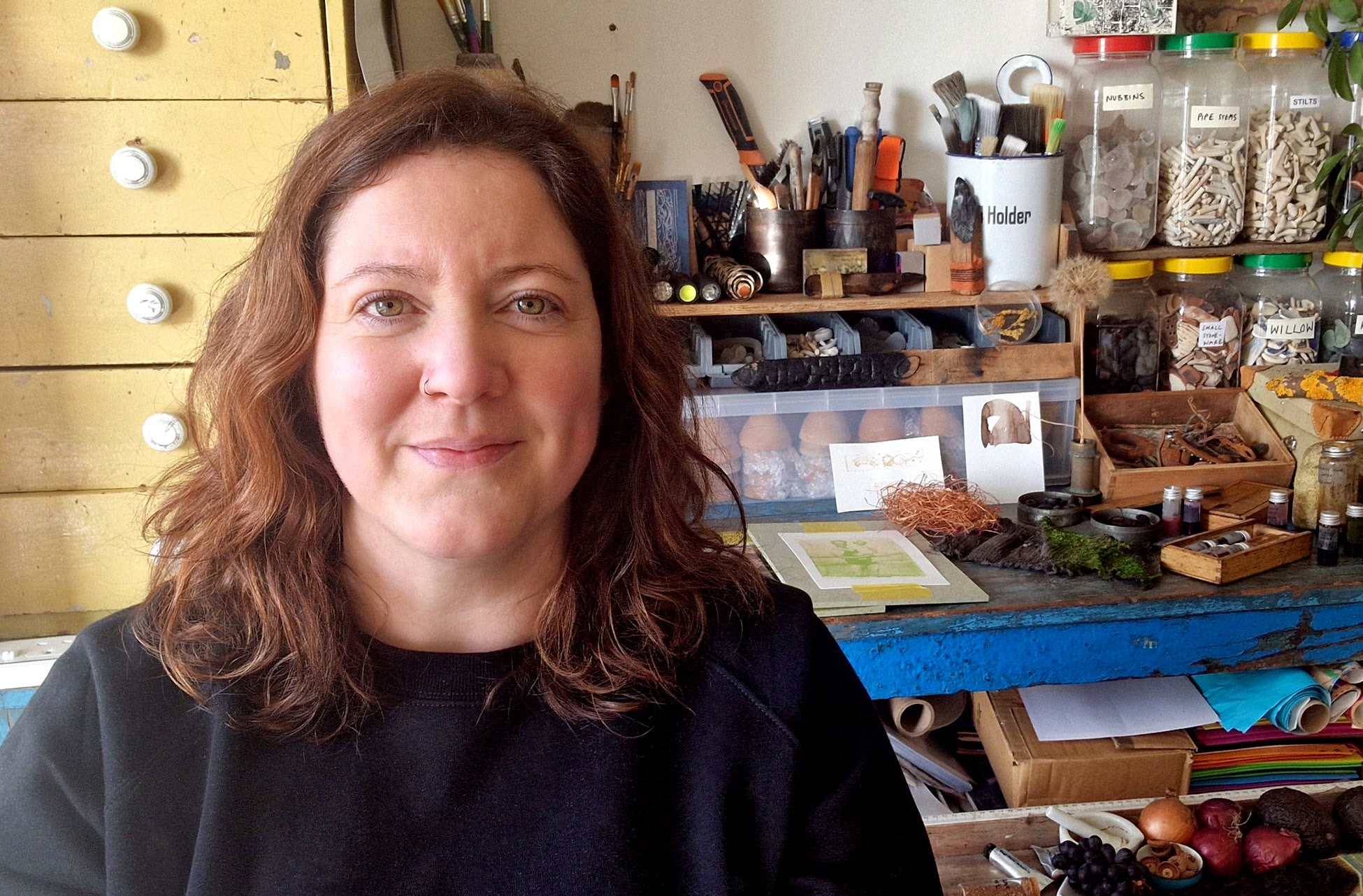 Katie Fowlie in her studio